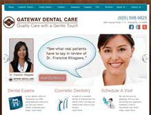 Tablet Screenshot of pleasanton-dental.com